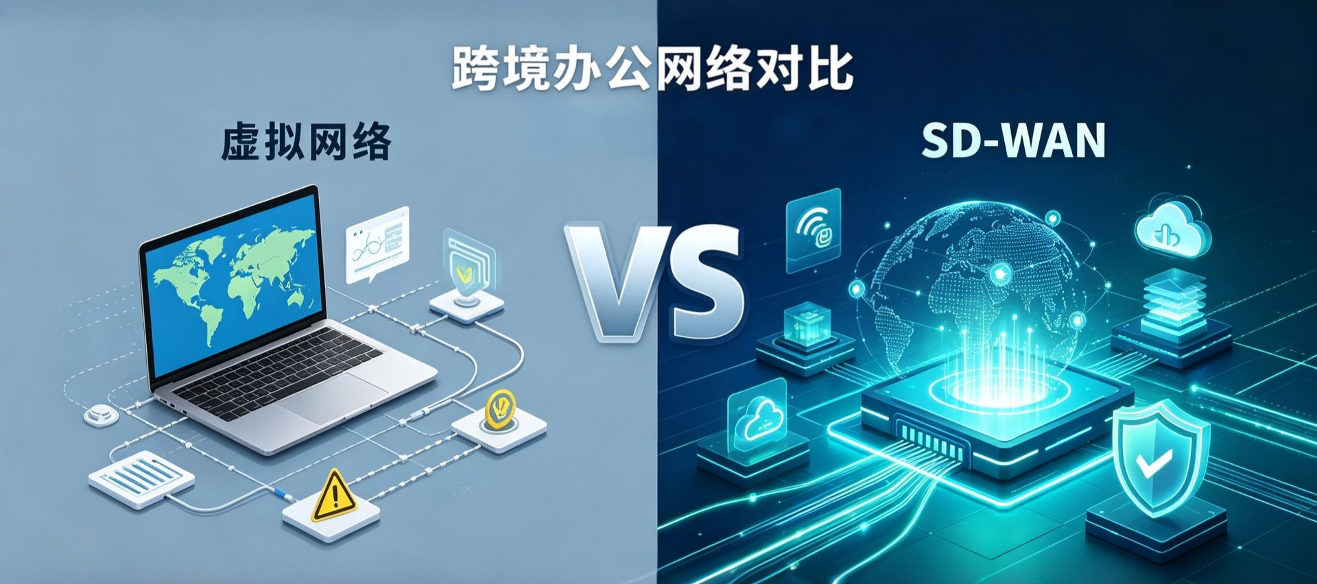 跨境办公网络怎么选：虚拟网络还是 SD-WAN？